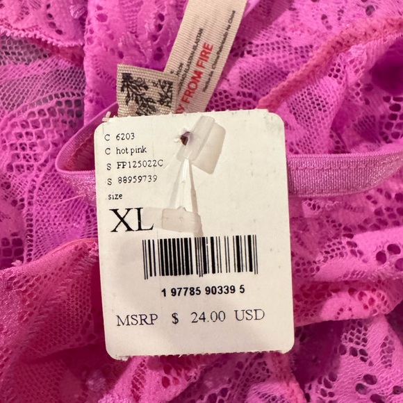 Free People The Last Dance Lace Briefs XL - Picture 4 of 4